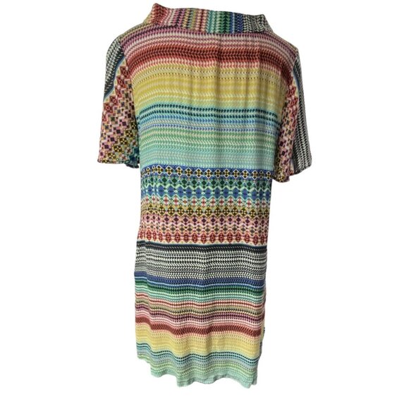 Anthropologie UNCLE FRANK Women Dress Stripe Pullover Sz M Multicolor 60s 79-38 - Picture 3 of 15